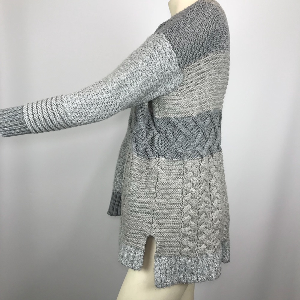 Vince Camuto Knit Patchwork Crew Neck Pullover - image 5